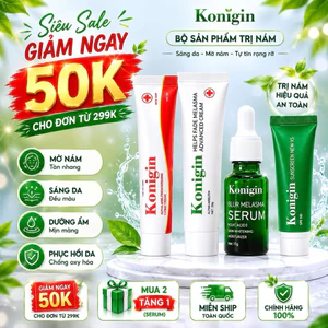 Kem Nám Konigin Mờ Thâm, Dưỡng Trắng, Cấp Ẩm & Phục Hồi Da Bộ 4 Món