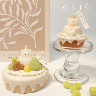 Nến thơm thủ công, trang trí nghệ thuật - Hương thơm tinh dầu, quà tặng sinh nhật - SWEET CUPCAKE - ONIÕ