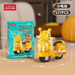 Bộ 6 Xe Lắp Ghép Xe Mini 24 Kiểu Dáng Cho Bé Trai HT Toys