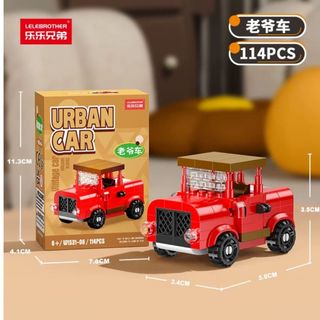 Bộ 6 Xe Lắp Ghép Xe Mini 24 Kiểu Dáng Cho Bé Trai HT Toys