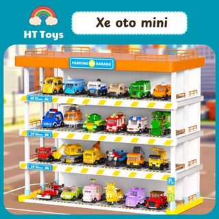 Bộ 6 Xe Lắp Ghép Xe Mini 24 Kiểu Dáng Cho Bé Trai HT Toys