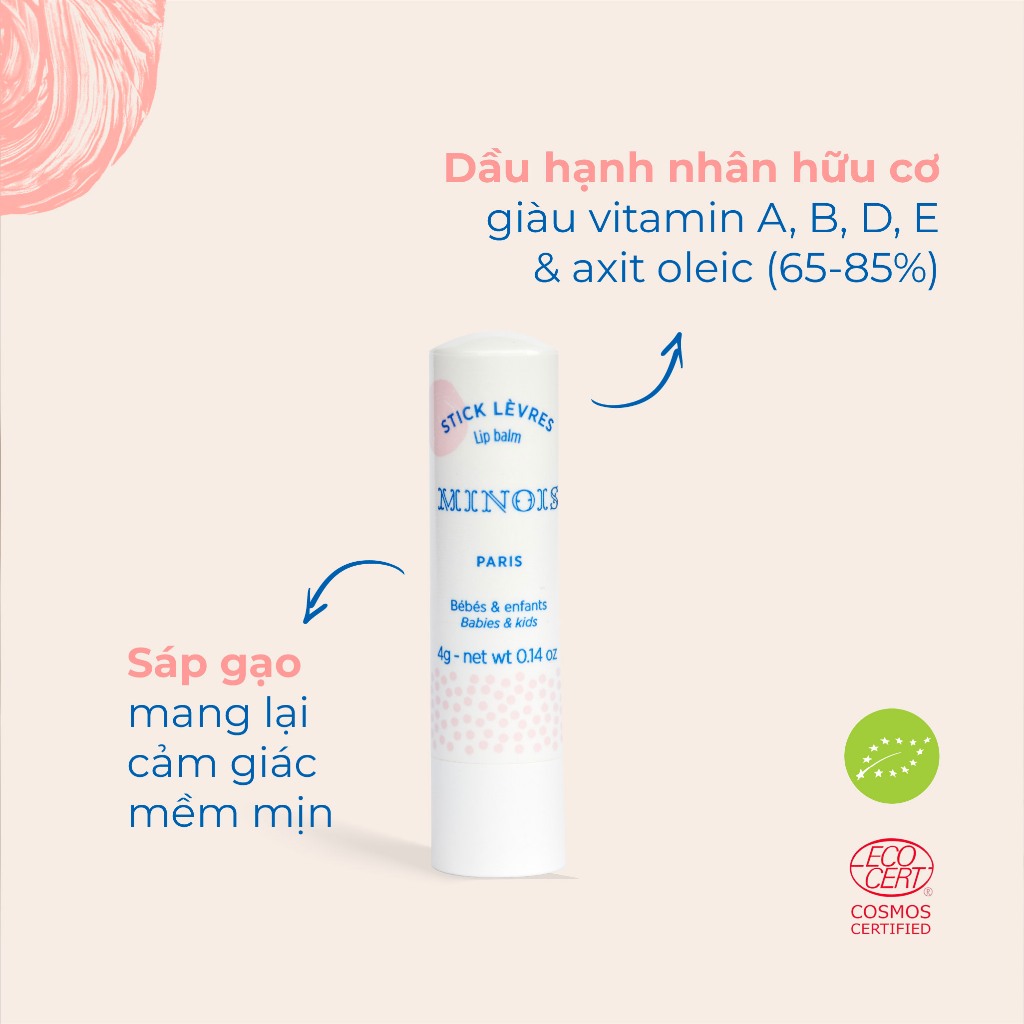 Son dưỡng ẩm Minois Paris Lipstick 4g