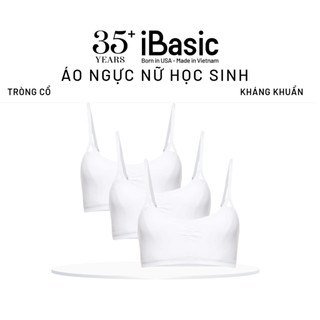 Combo 3 Áo ngực iBasic nữ học sinh cấp 3 cotton USA kháng khuẩn BRAT001