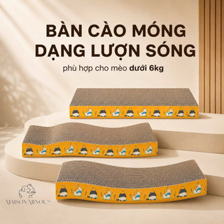 Bàn cào móng cho mèo dạng lượn sóng