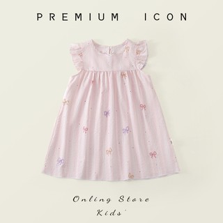 Váy Cho Bé Gái, Váy Sát Nách Bé Gái Thiết Kế Tay Cánh Tiên  Họa Tiết Cute Chất Liệu Cotton