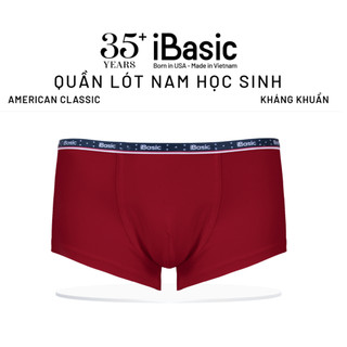 Quần lót nam học sinh American Classic iBasic bé trai phom boxer cotton USA kháng khuẩn PANTB003