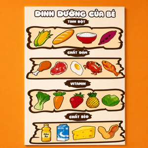 Góc dinh dưỡng của bé trang trí - đồ dùng mầm non