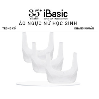 Combo 3 Áo ngực nữ học sinh iBasic tròng cổ với cotton USA kháng khuẩn BRAT003