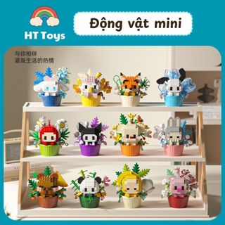 Mô hình lắp ghép mini chủ đề các loại thú cưng đáng yêu thích hợp trang trí, quà tặng HT Toys