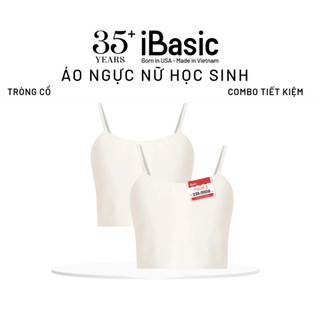 Pack 2 Áo lót nữ học sinh iBasic tròng cổ daily cotton USA kháng khuẩn BRAT029-PA2