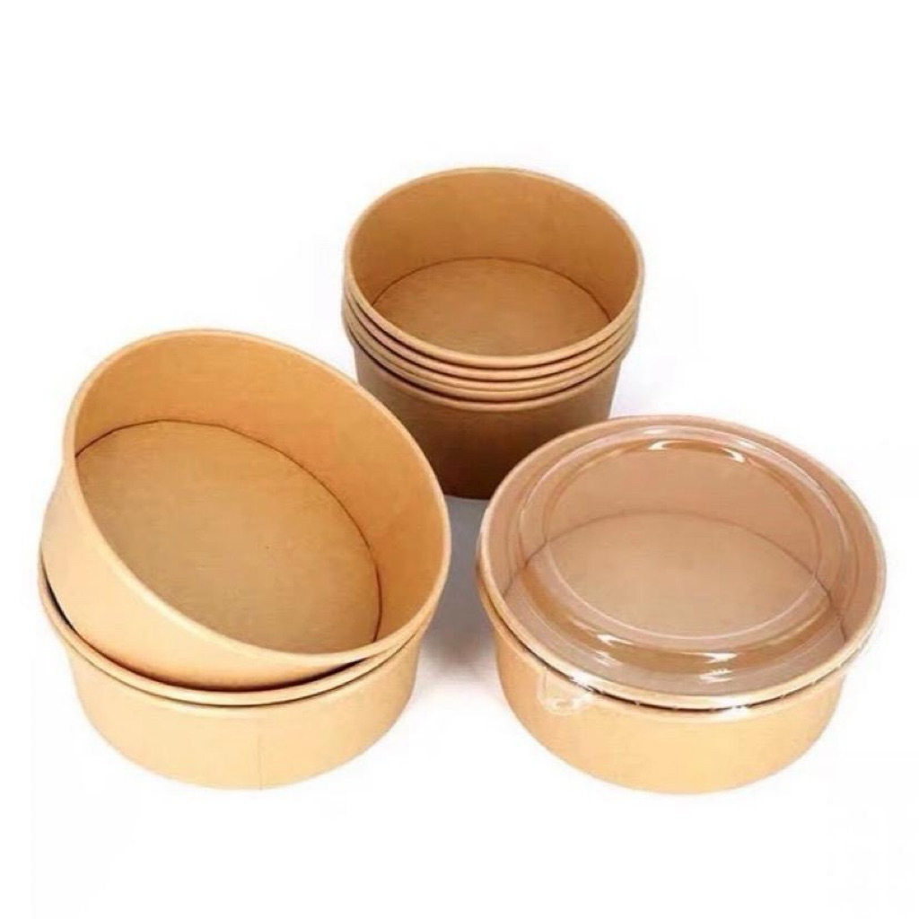 50 Tô giấy 750ml/1000ml kèm nắp PP An toàn-Tiện lợi