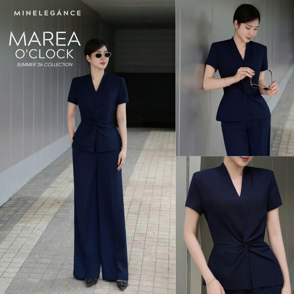 MINELEGÁNCE | SET ÁO & QUẦN ỐNG ĐỨNG CÔNG SỞ, SANG TRỌNG - MIN113