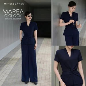 MINELEGÁNCE | SET ÁO & QUẦN ỐNG ĐỨNG CÔNG SỞ, SANG TRỌNG - MIN113