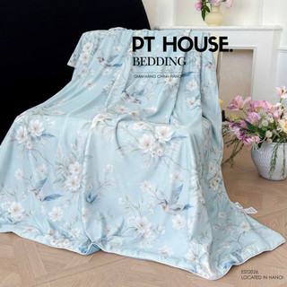 Chăn Hè Thu Lụa Tencel Mát Lạnh Nhiều Họa Tiết Hoa Sang Trọng - Chăn Điều Hòa Trần Bông Mỏng Nhẹ Decor Phòng Ngủ Cao Cấp