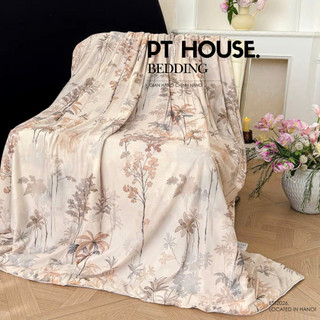 Chăn Hè Thu Lụa Tencel Mát Lạnh Nhiều Họa Tiết Hoa Sang Trọng - Chăn Điều Hòa Trần Bông Mỏng Nhẹ Decor Phòng Ngủ Cao Cấp