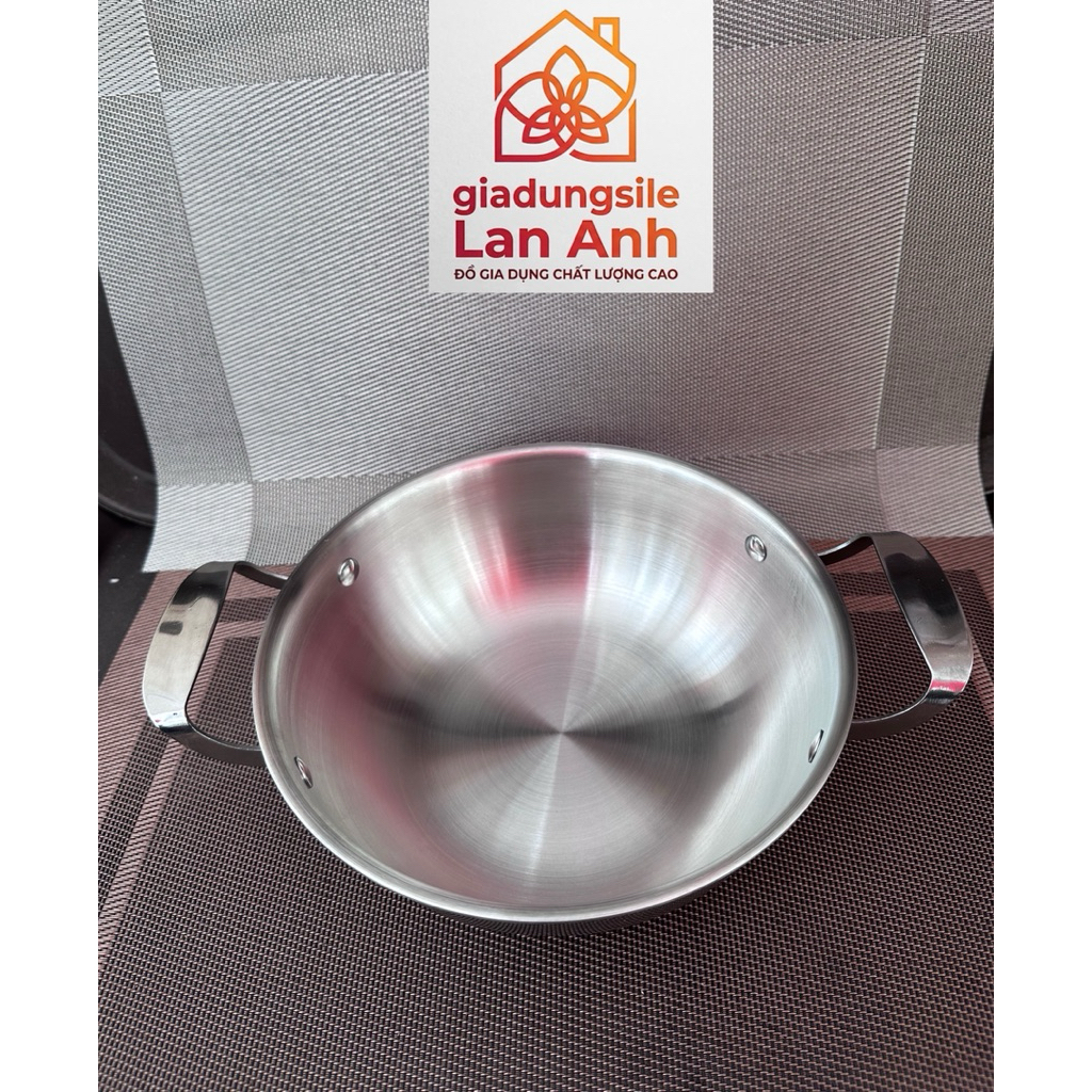 Chảo Sâu Inox 304 Ba Lớp Đáy Từ Ticook - Chảo 2 quai sâu 3 lớp 304 toàn thân Cao Cấp | BigBuy360 - bigbuy360.vn