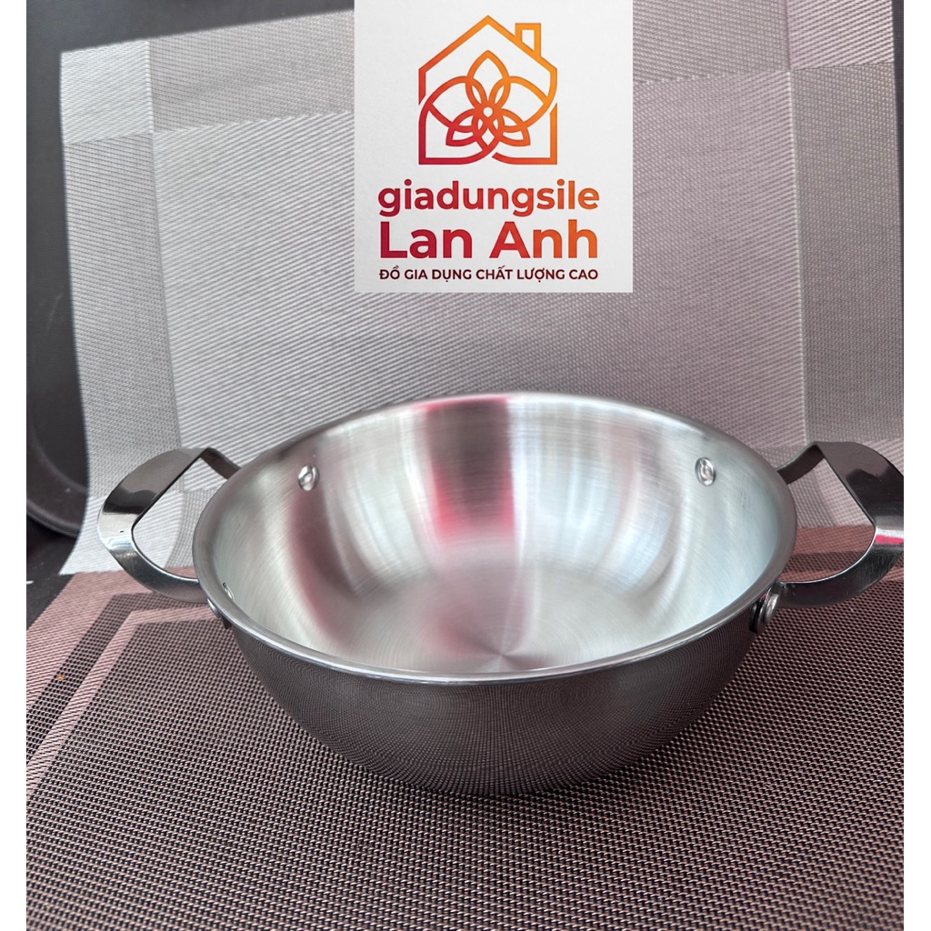 Chảo Sâu Inox 304 Ba Lớp Đáy Từ Ticook - Chảo 2 quai sâu 3 lớp 304 toàn thân Cao Cấp | BigBuy360 - bigbuy360.vn