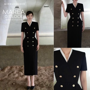 MINELEGÁNCE - SÉT CỔ TIM PHỐI CÚC MẠ VÀNG THANH LỊCH, SANG TRỌNG - MIN280