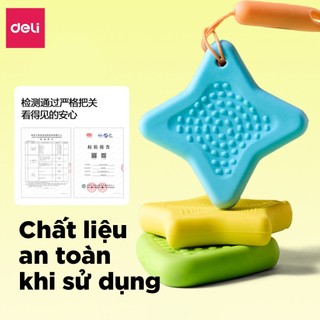 Set Gôm Tẩy Có Dây Treo Deli Gôm Tẩy Chì Siêu Sạch Ít Vụn Hình Ngôi Sao Dễ Thương Hình Dễ Thương Cho Học Sinh Tiểu Học