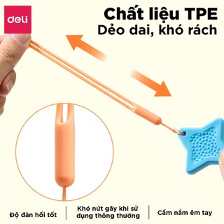 Set Gôm Tẩy Có Dây Treo Deli Gôm Tẩy Chì Siêu Sạch Ít Vụn Hình Ngôi Sao Dễ Thương Hình Dễ Thương Cho Học Sinh Tiểu Học
