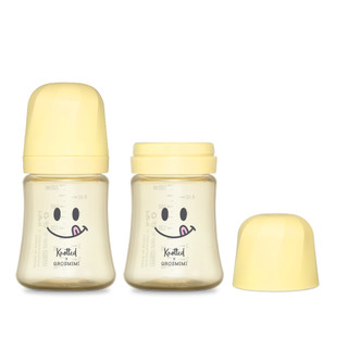 [COMBO 2 SMILE] Bình Sữa Grosmimi x Knotted PPSU 200ml/300ml - Không Kèm Núm - Nhập Hàn chính hãng