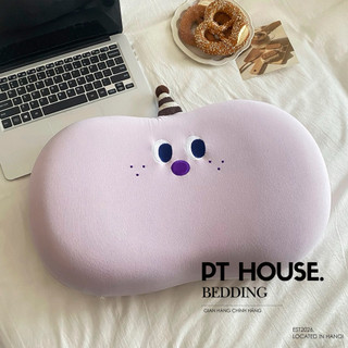 Gối Memory Foam Cao Su Non Thun Lạnh Cao Cấp - Gối Điều Hòa Công Nghệ Đàn Hồi Thêu Hoạt Hình Cho Bé Chống Đau Cổ Vai Gáy