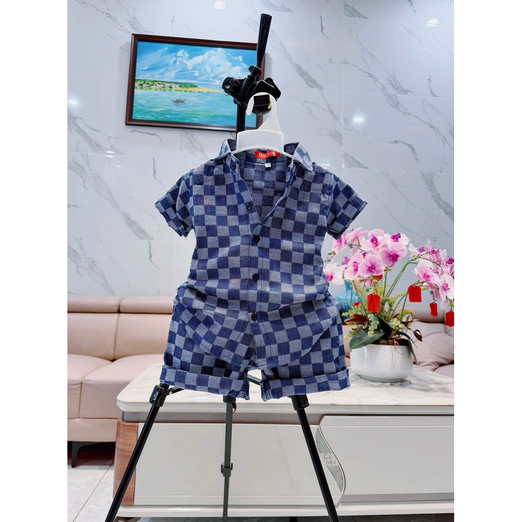 set sơmi cao cấp cho bé trai 10-52kg TONiBRAND