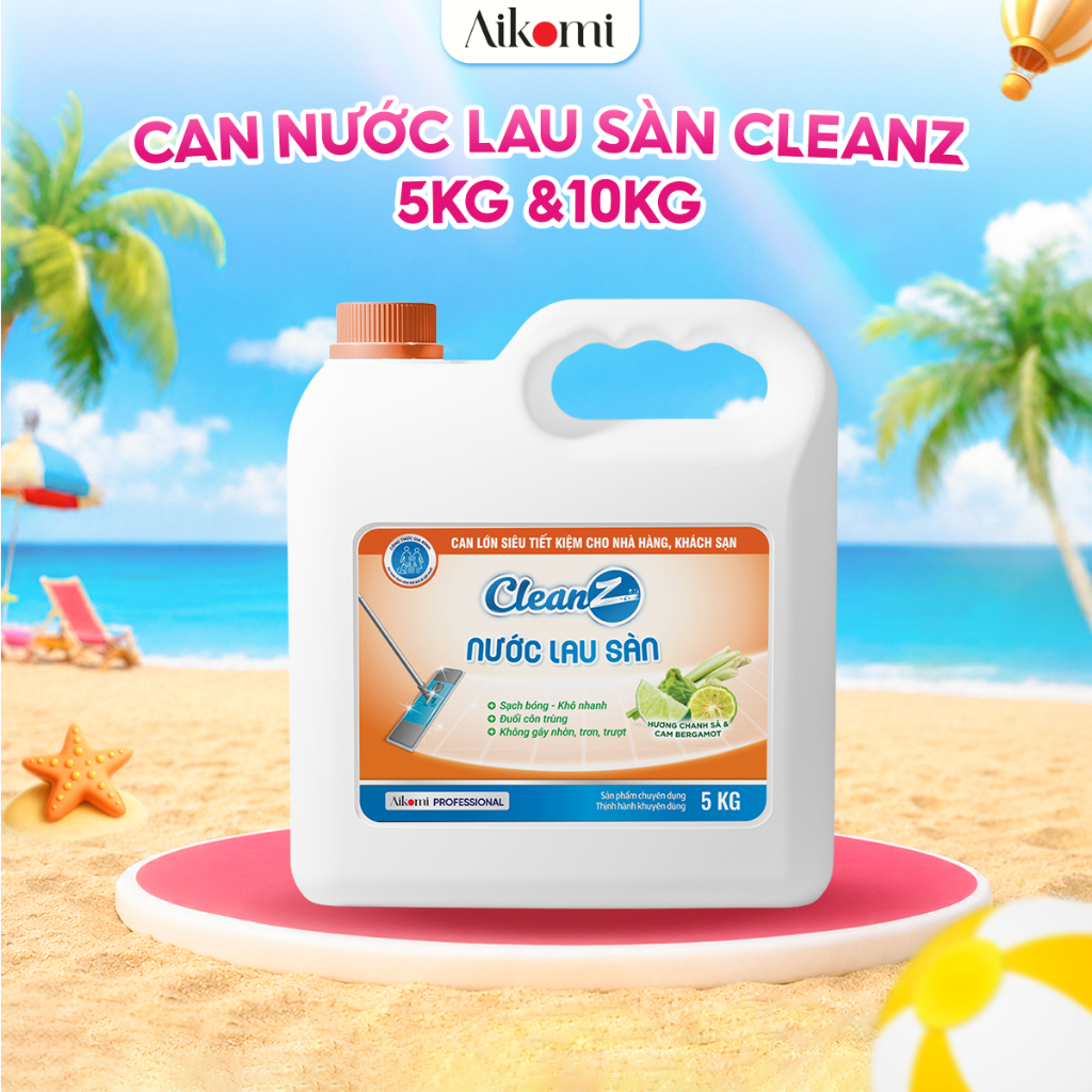 [XẢ KHO] Can Nước Lau Sàn CleanZ Chiết Xuất Thiên Nhiên Sạch Bóng, Thơm Lâu, Lành Tính