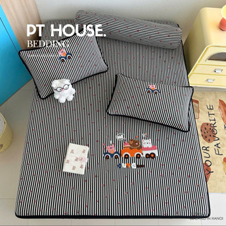 Set Chiếu Băng Lạnh Super New Gấp Đôi Độ Mát Thêu Hình Thú Cute - Bộ Chiếu Điều Hòa Cao Cấp Bo Chun Đủ Size Cho Gia Đình