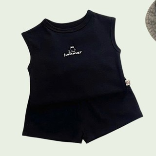 Bộ Ba Lỗ Trơn BASIC Cho Bé Trai Bé Gái 7–35Kg – Đồ Bộ Cotton Mềm Mát Thấm Hút Mồ Hôi Mùa Hè