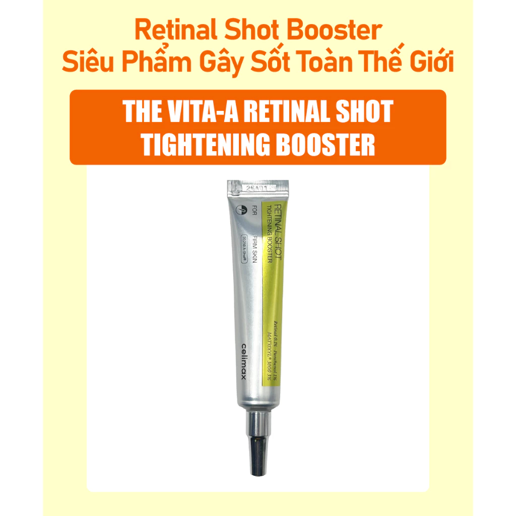 Tinh Chất Celimax The Vita-A Retinal Hỗ Trợ Trắng Sáng Da, Chống Lão Hóa và Thu Nhỏ Lỗ Chân Lông - Ever Queen