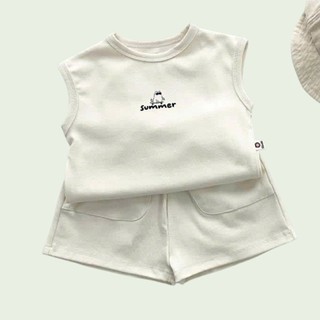 Bộ Ba Lỗ Trơn BASIC Cho Bé Trai Bé Gái 7–35Kg – Đồ Bộ Cotton Mềm Mát Thấm Hút Mồ Hôi Mùa Hè