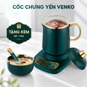 Cốc chưng yến Venko VK-CH568, Cốc hầm điện đa năng, Nồi điện mini nấu cháo, pha trà, cafe 6 chức năng 360W