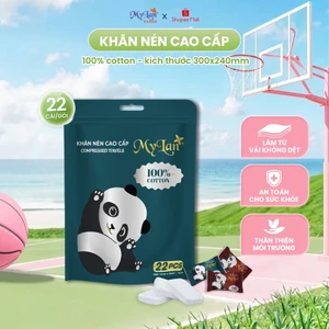 Khăn Nén MyLan Cao Cấp Tiện Lợi Đi Du Lịch Nhà Hàng Khách Sạn Dùng 1 Lần (Size 24x30cm) (22 Cái)