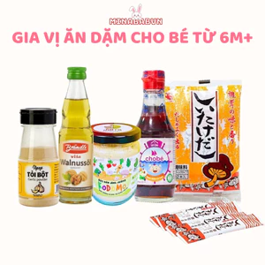 Gia vị ăn dặm cho bé từ 6m tuổi Minababyvn
