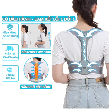 Đai Chống Gù Lưng Cột Sống Cho Nam Nữ Cho Người Lớn Trẻ Em Bh 1 Đổi 1. Đai Chống Gù Andego Hỗ Trợ Điều Chỉnh Tư Thế Lưng
