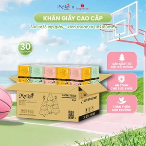 Khăn Giấy Rút Gấu Trúc MyLan Cao Cấp 3 Lớp Mềm Mịn Thấm Hút Tốt (100 Tờ/Gói) (116x180mm) Hàng Chính Hãng