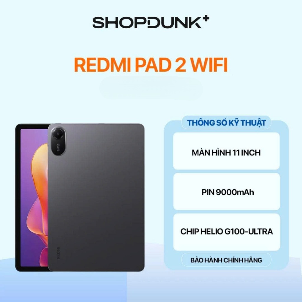 Máy Tính Bảng Xiaomi Redmi Pad 2 Wifi (4+128GB | 6+128GB | 8+256GB) Chính Hãng