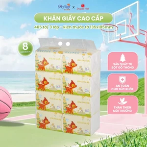 Khăn Giấy Rút MyLan Con Nai Cao Cấp 3 Lớp Mềm Dai Không Bụi Giấy 465 Tờ/Gói