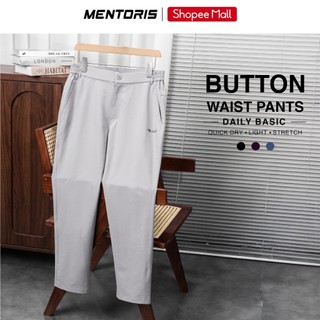 Quần Âu Nam MENTORIS Cao Cấp, Quần Âu Vải Gió Thể Thao, Form Regular Fit, Co Giãn Linh Hoạt MDC2503