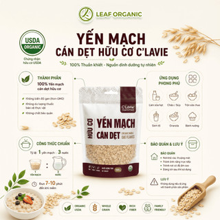 Yến mạch cán dẹt hữu cơ C'LaVie 70g/200g/450g
