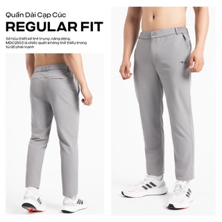 Quần Âu Nam MENTORIS Vải Gió Stretch Cao Cấp, Form Ống Suông Hiện Đại, Phù Hợp Mặc Đi Làm MDC2503