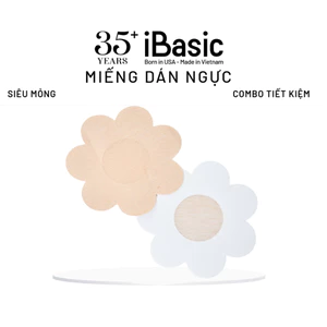 Set 10 cặp dán ngực giấy iBasic hình hoa siêu mỏng che nhũ tiện lợi PK067