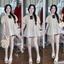 Set áo xoè phom rộng chấm bi kết nơ kèm quần short chuẩn đẹp