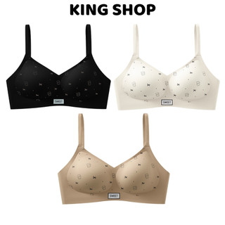 Combo 3 Áo Ngực Su Đúc Nữ Sweet Gấu Nơ Tôn Dáng Tự Nhiên, Áo Lót Không Gọng Mềm Thoáng King Shop A-975