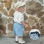 Quần Jean Mùa Hè Mềm Mát Obebi Cho Bé Trai Bé Gái Từ 8-22KG QC76