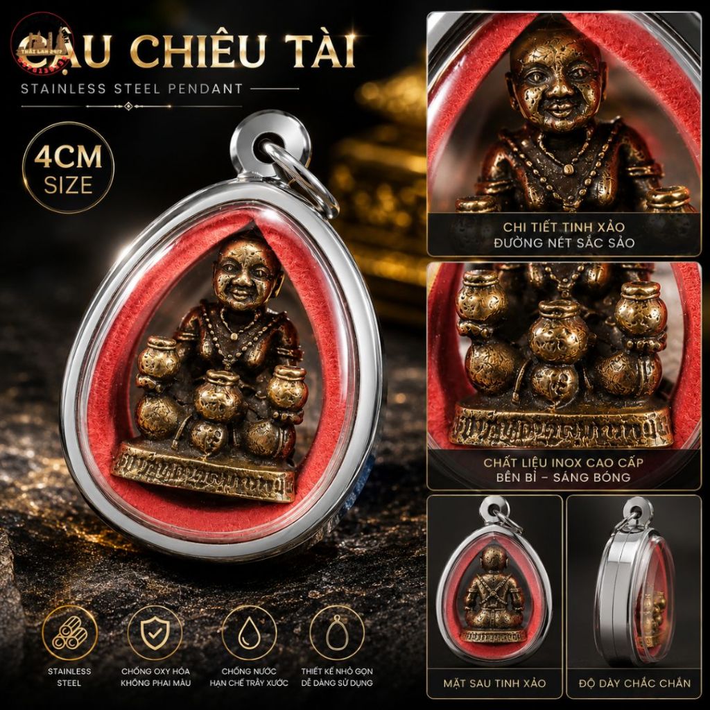 Mặt Dây Chuyền Nghệ Thuật 4cm Phụ Kiện Đeo Cổ Trang Trí Cao Cấp Thailand