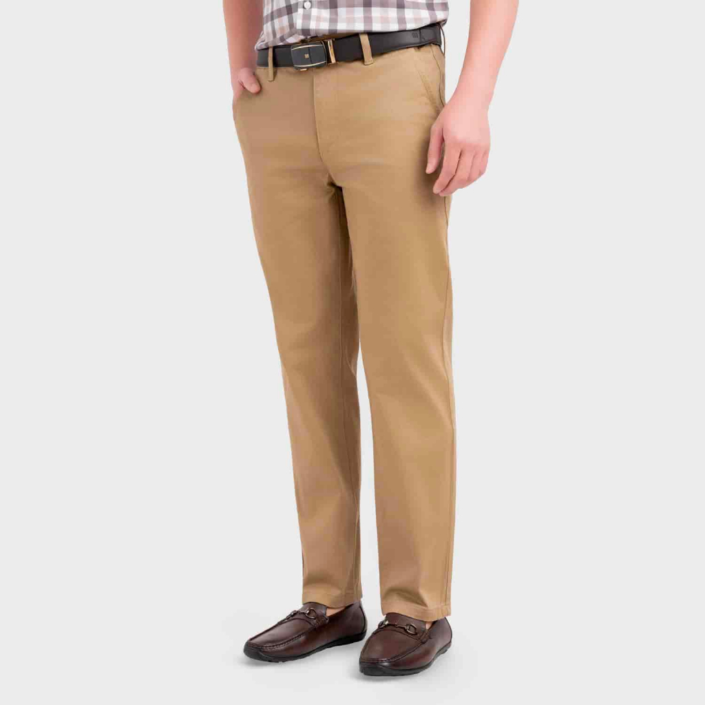 Quần Kaki Nam Insidemen Regular thanh lịch, thoải mái, rộng rãi, cotton co giãn linh hoạt IKK0250S0