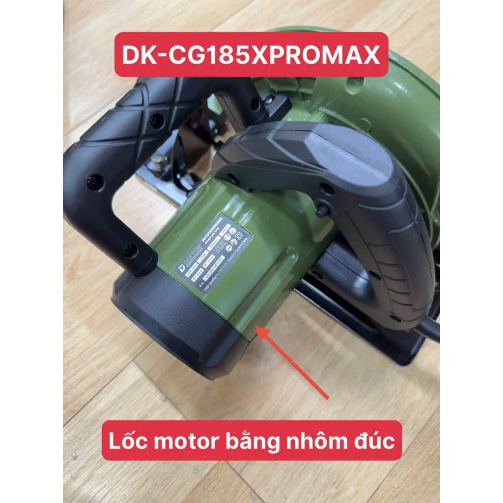 MÁY CƯA GỖ DEKTON DK-CG185XPROMAX công suất 1350W  Tặng Kèm Lưỡi Cưa Gỗ 185mm, Cắt Góc Nghiêng 45 Độ