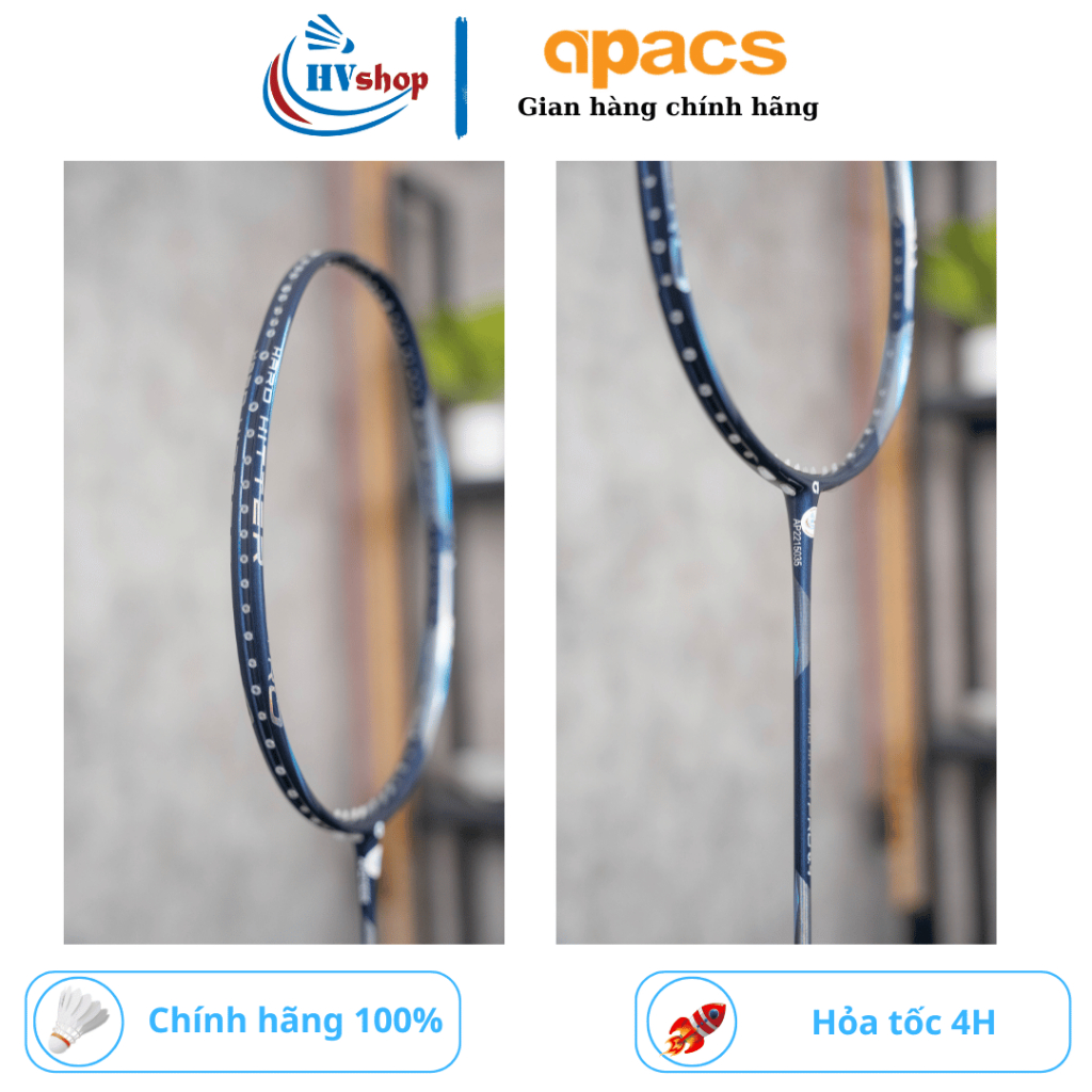 Vợt cầu lông Apacs Hard Hitter Pro 6.4 chính hãng, tặng 03 quà tặng, bảo hành 03 tháng - HVShop